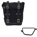 Bolsa de cuero 10l-14l + chasis honda gb350s izquierdo