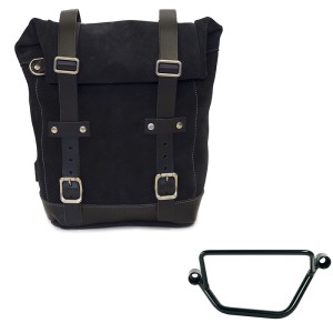 Bolsa de cuero 10l-14l + chasis honda gb350s izquierdo