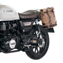 Bolsa de cuero 10l-14l + chasis honda gb350s izquierdo