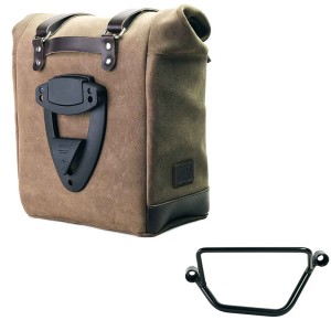 Bolso lateral scram en serraje 22l-30l + chasis honda gb350s izquierdo