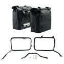 Dos bolsas laterales khali en tpu 35l - 45l + par de placas de aluminio + marcos triumph scrambler 1200 x (2024 en adelante)
