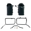 Dos bolsas laterales khali en tpu 35l - 45l + par de placas de aluminio + marcos triumph scrambler 1200 x (2024 en adelante)
