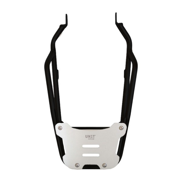 Portaequipajes trasero negro con asideros para el pasajero triumph scrambler 1200 x y xe.