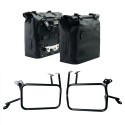 Dos bolsas laterales khali en tpu 35l - 45l + par de placas de aluminio + marcos de alforjas de aluminio atlas para ktm 1290/139