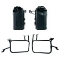 Dos bolsas laterales khali en tpu 35l - 45l + par de placas de aluminio + marcos de alforjas de aluminio atlas para ktm 1290/139