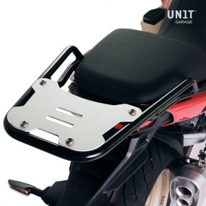 Portaequipajes trasero moto guzzi v100 mandello con asas de pasajero