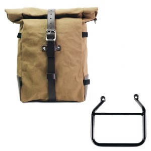 Bolsa lateral pure de lona + triunfo scrambler 400