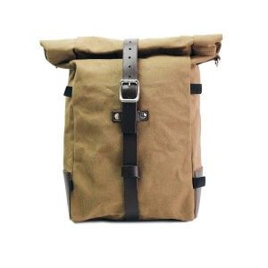 Bolsa lateral pure de lona + cuadro triumph scrambler 400 x dx (solo compatible con nuestro código de escape bajo: 4206low)