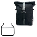 Bolsa lateral pure de lona + cuadro triumph scrambler 400 x dx (solo compatible con nuestro código de escape bajo: 4206low)