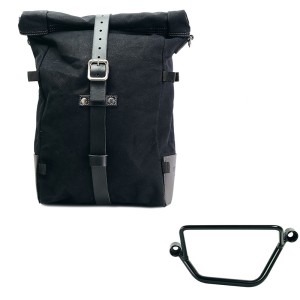 Bolsa lateral pure de lona + chasis honda gb350s izquierdo