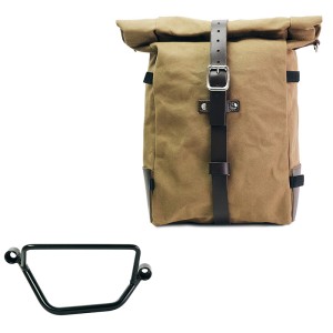 Bolsa lateral pure de lona + chasis honda gb350s derecho