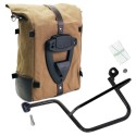 Bolsa lateral pure de lona + chasis moto guzzi v7 izquierdo