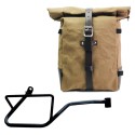 Bolsa lateral pure de lona + cuadro derecho moto guzzi v7 euro5