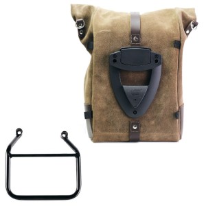 Bolso lateral pure en piel de corteza + cuadro triumph scrambler 400 x dx (solo compatible con nuestro código de escape bajo: 42