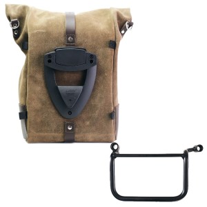 Bolso lateral pure en piel de corteza + cuadro royal enfield himalayan 450 (2024 en adelante) izquierdo