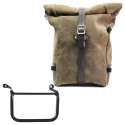 Bolso lateral pure en piel de corteza + royal enfield himalayan 450 (2024 en adelante) marco derecho