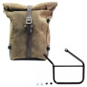 Bolso lateral pure en piel de corteza + honda cl marco izquierdo