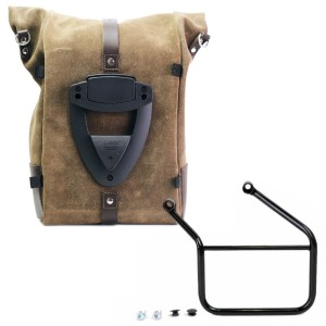 Bolso lateral pure en piel de corteza + honda cl marco izquierdo