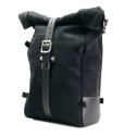 Bolso lateral pure en piel de corteza + chasis honda gb350s izquierdo