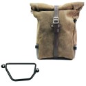 Bolso lateral pure en piel de corteza + chasis honda gb350s derecho