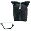 Bolso lateral pure en piel de corteza + chasis honda gb350s derecho