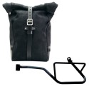 Bolso lateral pure en piel de corteza + cuadro izquierdo moto guzzi v7 euro5
