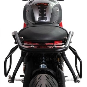 Portaequipajes trasero con asideros para pasajero triumph trident 660