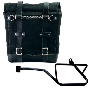 Alforja scram en lona 22l-30l + chasis izquierdo moto guzzi v7 euro5 plus (2025 en adelante)