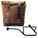 Bolso lateral scram en serraje 22l-30l + chasis izquierdo moto guzzi v7 euro5 plus (2025 en adelante)