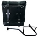 Bolso lateral scram en serraje 22l-30l + chasis izquierdo moto guzzi v7 euro5 plus (2025 en adelante)