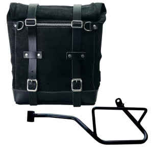 Bolso lateral scram en serraje 22l-30l + chasis izquierdo moto guzzi v7 euro5 plus (2025 en adelante)