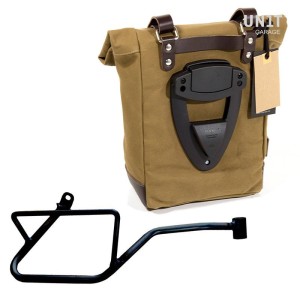 Bolsa de lona 10l-14l + chasis derecho moto guzzi v7 euro5 plus (2025 en adelante)