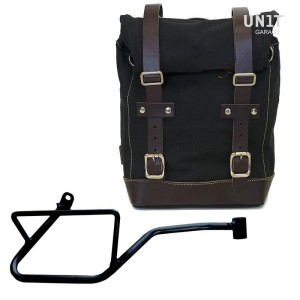 Bolsa de lona 10l-14l + chasis derecho moto guzzi v7 euro5 plus (2025 en adelante)
