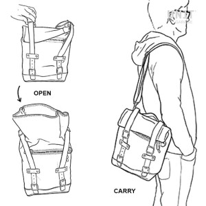Bolsa de cuero 10l-14l + chasis derecho moto guzzi v7 euro5 plus (2025 en adelante)