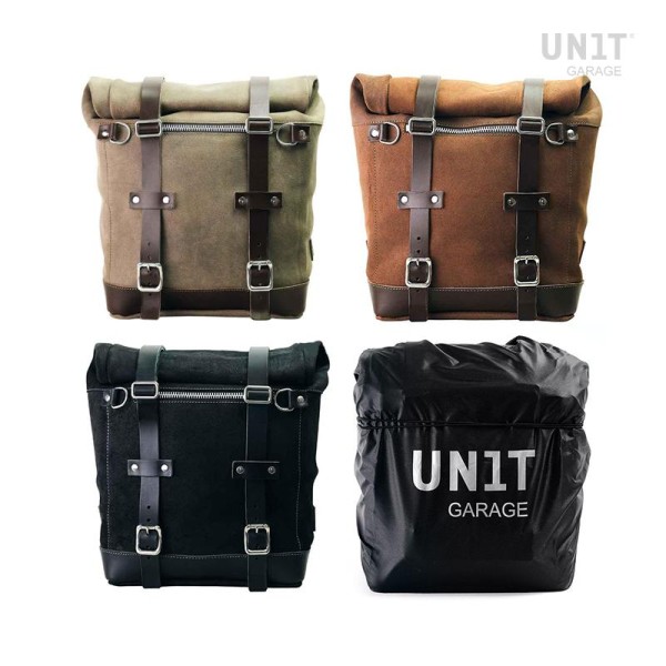 Bolso lateral scram en serraje 22l-30l + chasis derecho moto guzzi v7 euro5 plus (2025 en adelante)