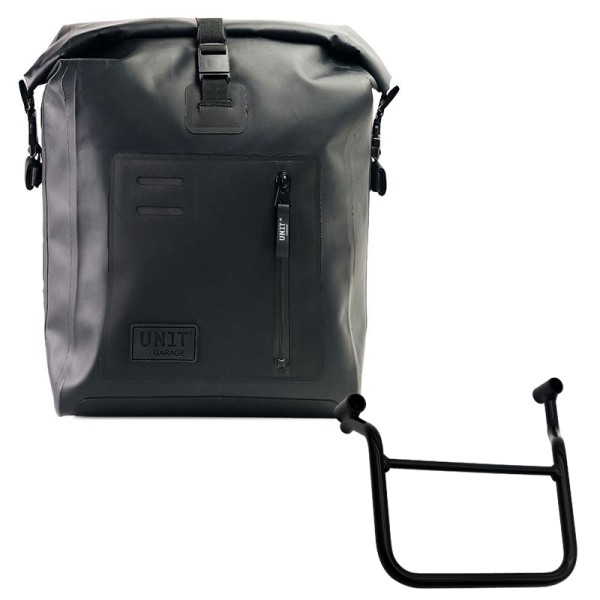Bolso lateral khali de tpu + chasis de honda transalp 750 (a partir de 2023) izquierda