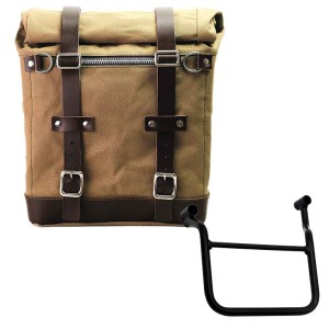 Alforja scram en lona 22l-30l + chasis de honda transalp 750 (a partir de 2023) izquierda