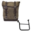 Bolsa de cuero 10l-14l + chasis de honda transalp 750 (a partir de 2023) izquierda