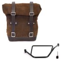 Bolsa de cuero 10l-14l + bmw f450gs bastidor izquierdo