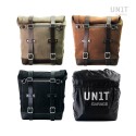 Bolso lateral scram en serraje 22l-30l + bmw f450gs bastidor izquierdo