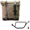 Bolso lateral scram en serraje 22l-30l + bmw f450gs bastidor izquierdo