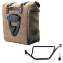 Bolso lateral scram en serraje 22l-30l + bmw f450gs bastidor izquierdo