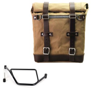 Alforja scram en lona 22l-30l + bmw f450gs bastidor derecho