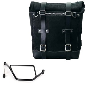 Bolso lateral scram en serraje 22l-30l + bmw f450gs bastidor derecho