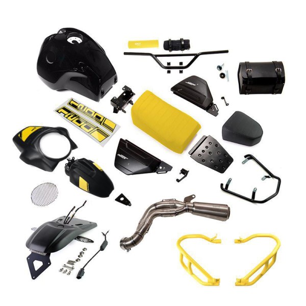 Kit ninet paris dakar amarillo 40th con accesorios