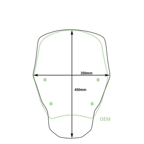 Pantalla m sin radar bmw r1300gs (2023 en adelante)