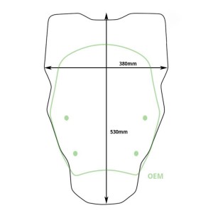 Pantalla xl sin radar bmw r1300gs (2023 en adelante)