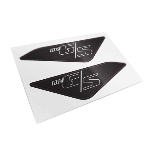 Adhesivos protectores negros para el panel lateral original de la bmw r12 g/s