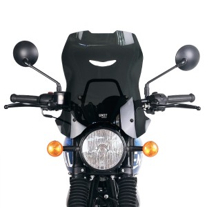 Parabrisas xl con soporte para gps royal enfield hunter 350