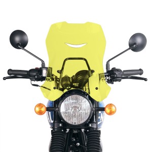 Parabrisas xl con soporte para gps royal enfield hunter 350